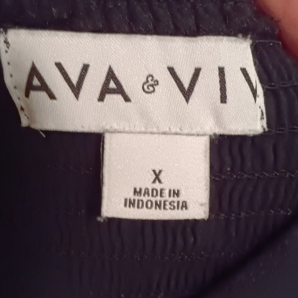 Ava & Viv Embroidered Bodice Maxi Dress-Size X/US 14-Tiered-Adj Straps-Pockets - Picture 8 of 8